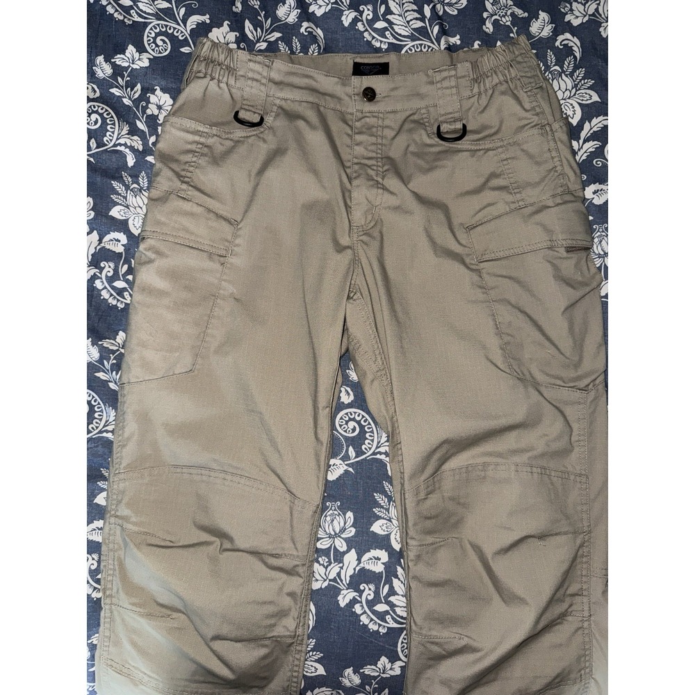 Condor Tactical Desert‎ Tan Mens Pants 34x33 Rip Stop Utility Cargo Double Knee
